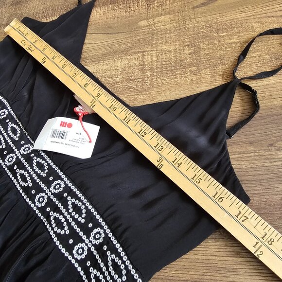 NWT!! Solid & Striped Ariel Flowy Sleeveless Midi Dress With Pockets M Blackout - Picture 6 of 14